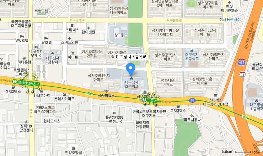 학교 찾아오시는 길 지도